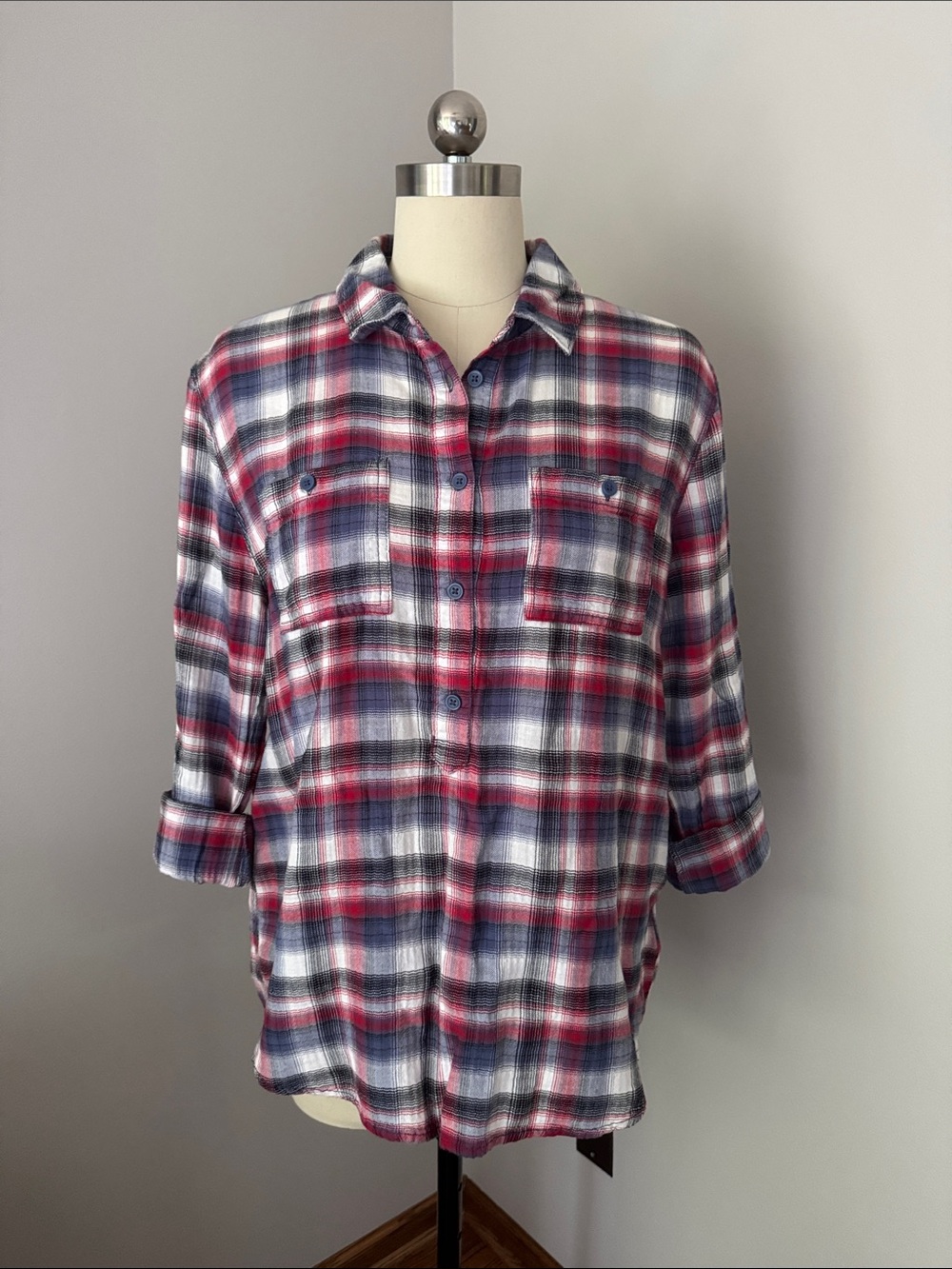 BLL New York Plaid Tunic Shirt